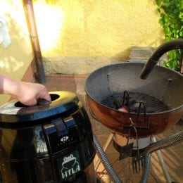 rozfoukání grilu